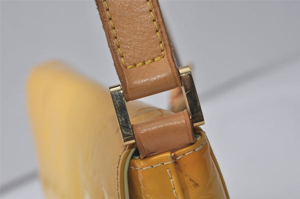 Auth Louis Vuitton Vernis Thompson Street Shoulder Bag Yellow M91071 LV 0780J