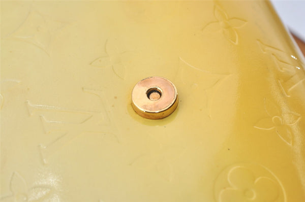 Auth Louis Vuitton Vernis Thompson Street Shoulder Bag Yellow M91071 LV 0780J