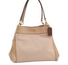 Authentic COACH Vintage Shoulder Hand Bag Canvas Leather F27575 Beige 0782K