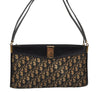 Authentic Christian Dior Trotter Shoulder Hand Bag Canvas Leather Blue 0783J