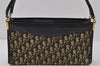 Authentic Christian Dior Trotter Shoulder Hand Bag Canvas Leather Blue 0783J