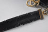 Authentic Christian Dior Trotter Shoulder Hand Bag Canvas Leather Blue 0783J