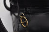 Authentic Christian Dior Trotter Shoulder Hand Bag Canvas Leather Blue 0783J