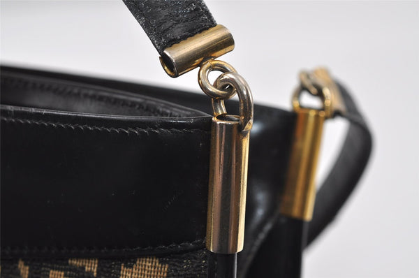 Authentic Christian Dior Trotter Shoulder Hand Bag Canvas Leather Blue 0783J