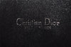 Authentic Christian Dior Trotter Shoulder Hand Bag Canvas Leather Blue 0783J