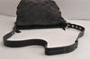 Authentic COACH Signature Shoulder Cross Bag Canvas Leather F15067 Black 0783K