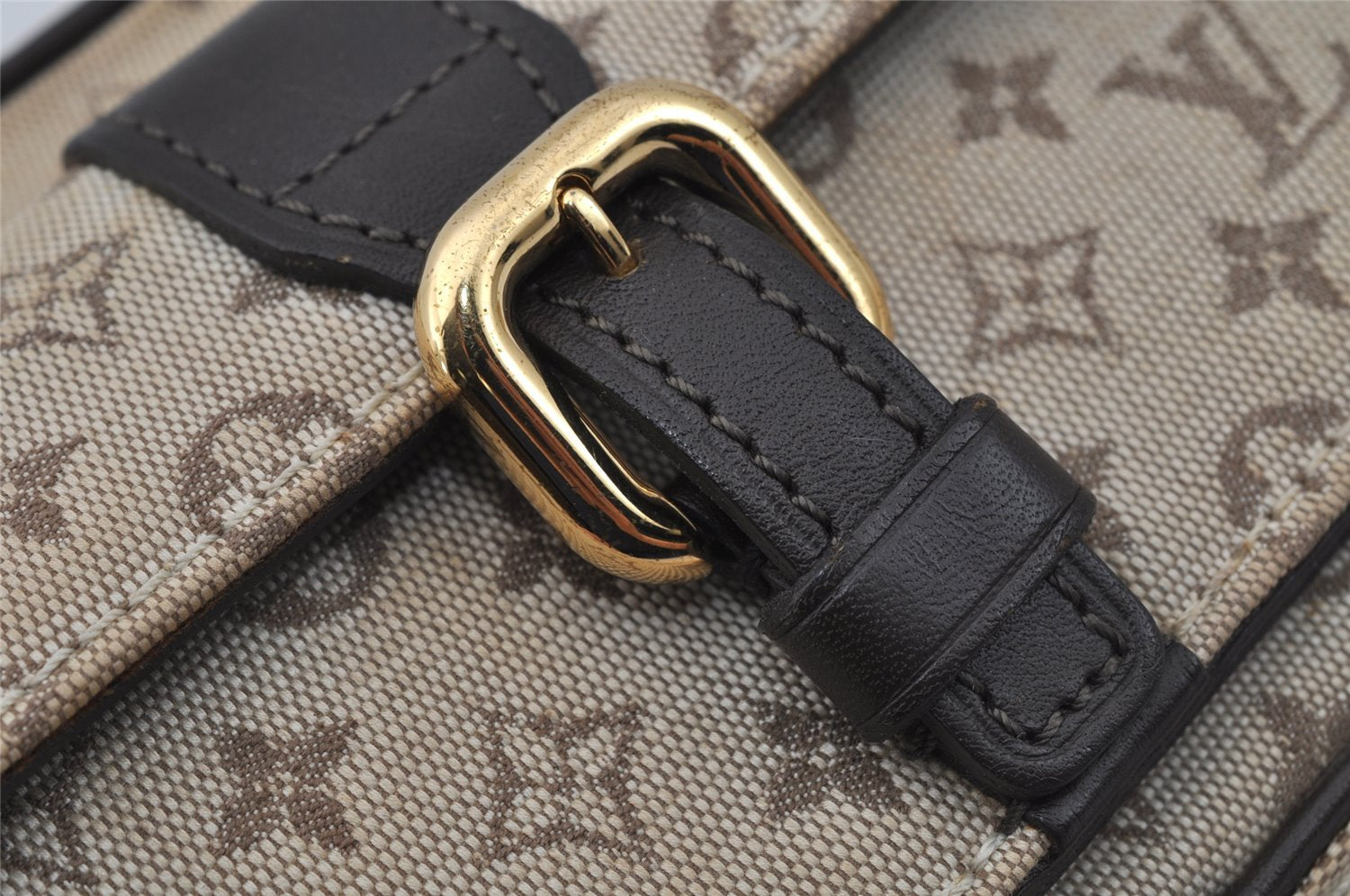 Auth Louis Vuitton Monogram Mini Juliet MM Shoulder Cross Bag M92218 Beige 0785J