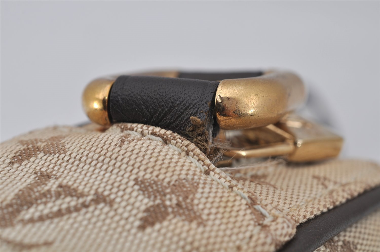 Auth Louis Vuitton Monogram Mini Juliet MM Shoulder Cross Bag M92218 Beige 0785J