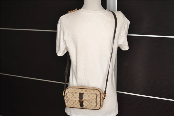 Auth Louis Vuitton Monogram Mini Juliet MM Shoulder Cross Bag M92218 Beige 0785J