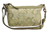 Authentic COACH Signature Shoulder Cross Bag Canvas Leather 10379 Green 0785K