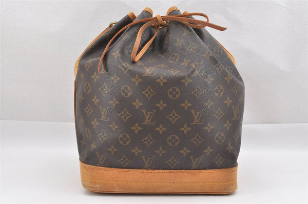 Authentic Louis Vuitton Monogram Noe Shoulder Drawstring Bag M42224 LV 0787J