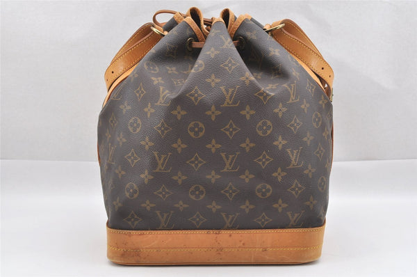Authentic Louis Vuitton Monogram Noe Shoulder Drawstring Bag M42224 LV 0787J