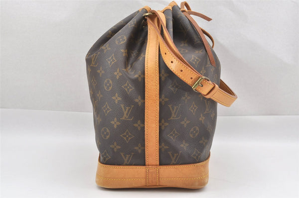 Authentic Louis Vuitton Monogram Noe Shoulder Drawstring Bag M42224 LV 0787J