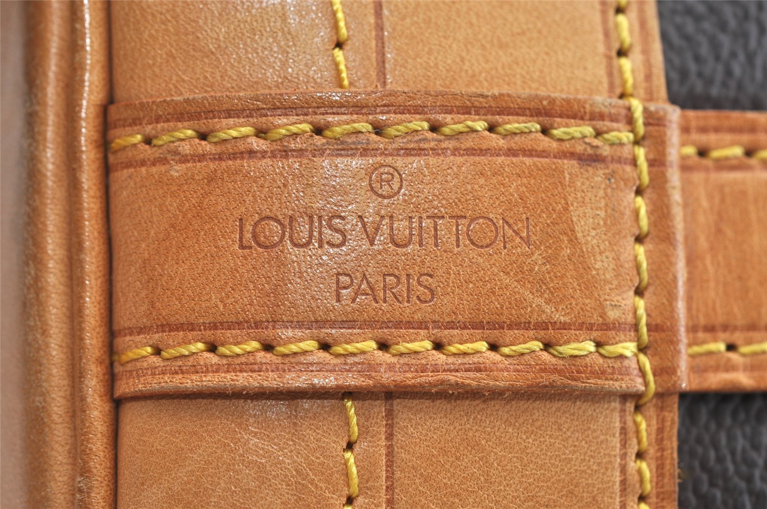 Authentic Louis Vuitton Monogram Noe Shoulder Drawstring Bag M42224 LV 0787J