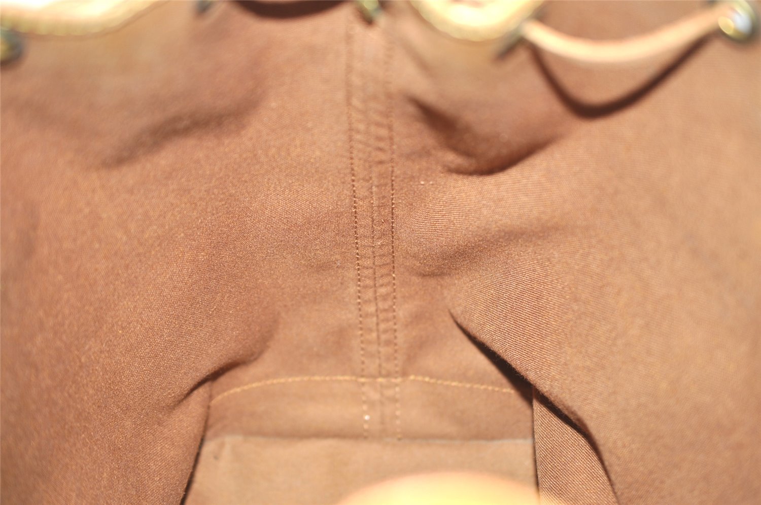 Authentic Louis Vuitton Monogram Noe Shoulder Drawstring Bag M42224 LV 0787J