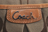 Authentic COACH Signature Shoulder Cross Bag Canvas Leather F19727 Brown 0787K