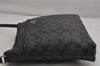 Authentic COACH Signature Shoulder Cross Body Bag PVC Leather F58297 Black 0788K