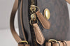 Authentic COACH Vintage Signature Hand Bag PVC Leather Brown 0789K