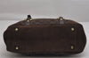 Authentic COACH Signature Shoulder Tote Bag Canvas Leather 10384 Brown 0791K