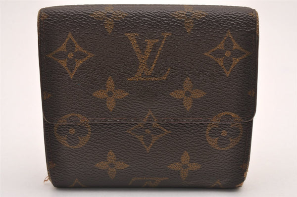 Auth Louis Vuitton Monogram M61652 Porte Monnaie Billet Carte Credit Junk 0792J