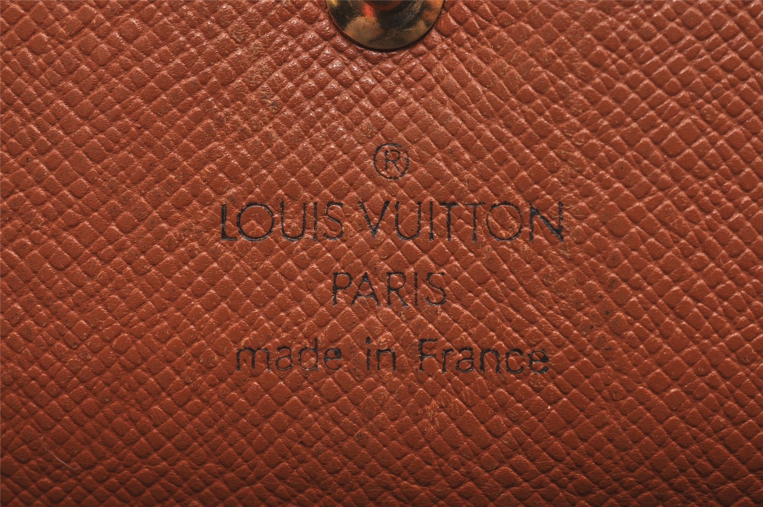 Auth Louis Vuitton Monogram M61652 Porte Monnaie Billet Carte Credit Junk 0792J