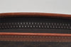 Authentic CELINE Macadam Blason Pattern Clutch Hand Bag PVC Leather Brown 0793J