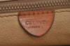 Authentic CELINE Macadam Blason Pattern Clutch Hand Bag PVC Leather Brown 0793J