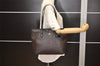 Authentic COACH Signature Shoulder Tote Bag PVC Leather F58292 Brown 0794K