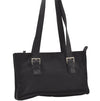 Authentic PRADA Nylon Tessuto Leather Shoulder Tote Bag Black 0795J