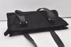Authentic PRADA Nylon Tessuto Leather Shoulder Tote Bag Black 0795J