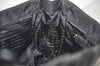 Authentic PRADA Nylon Tessuto Leather Shoulder Tote Bag Black 0795J