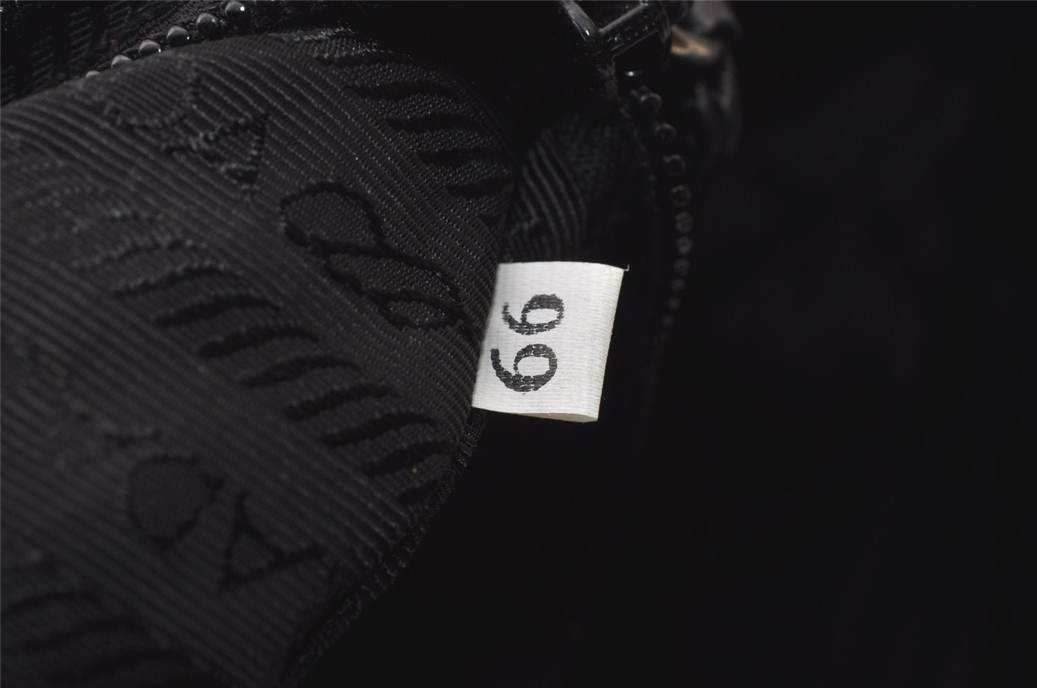 Authentic PRADA Nylon Tessuto Leather Shoulder Tote Bag Black 0795J