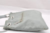Authentic GUCCI Shoulder Drawstring Bag Canvas Leather 0014021 Light Blue 0796J