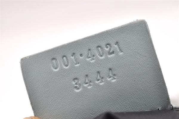 Authentic GUCCI Shoulder Drawstring Bag Canvas Leather 0014021 Light Blue 0796J