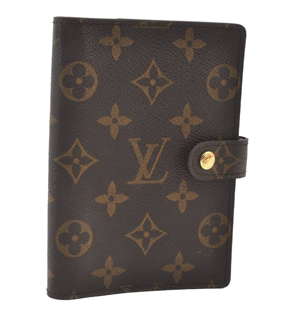 Authentic Louis Vuitton Monogram Agenda PM Notebook Cover R20005 LV 0797J