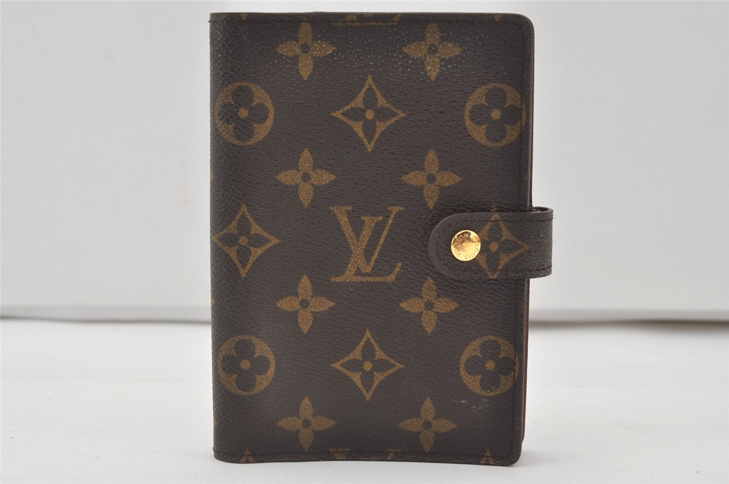 Authentic Louis Vuitton Monogram Agenda PM Notebook Cover R20005 LV 0797J