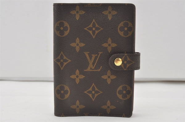 Authentic Louis Vuitton Monogram Agenda PM Notebook Cover R20005 LV 0797J