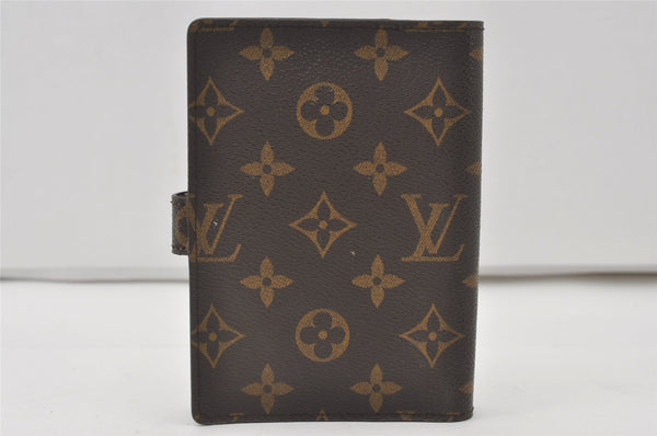 Authentic Louis Vuitton Monogram Agenda PM Notebook Cover R20005 LV 0797J