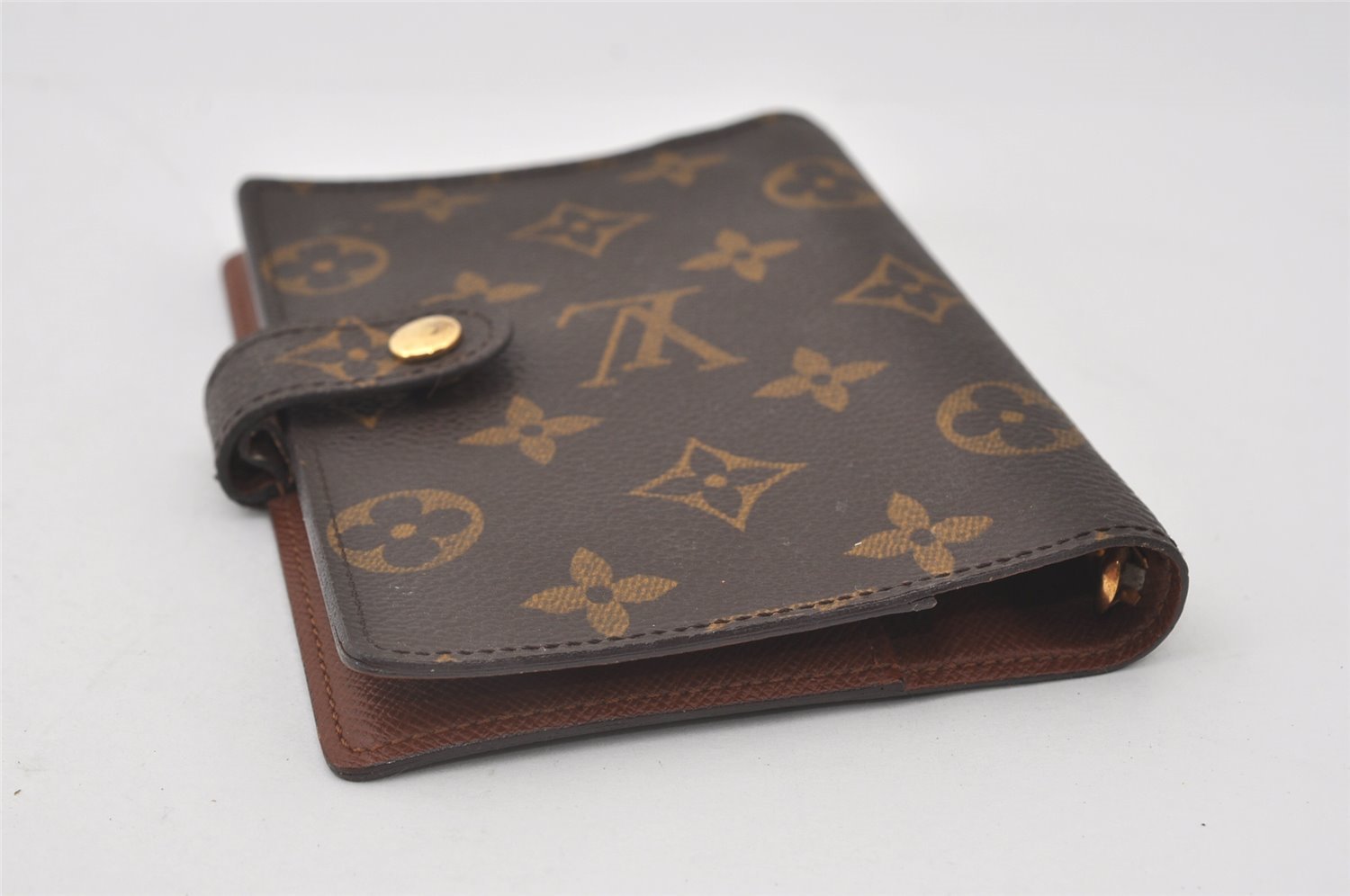 Authentic Louis Vuitton Monogram Agenda PM Notebook Cover R20005 LV 0797J