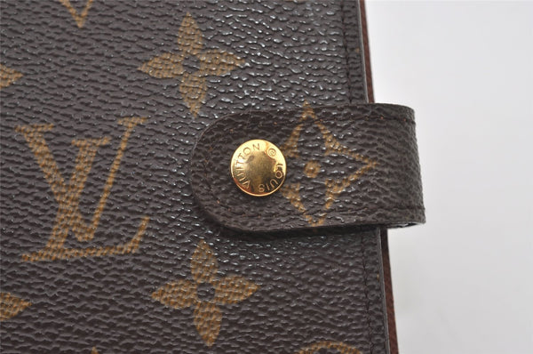 Authentic Louis Vuitton Monogram Agenda PM Notebook Cover R20005 LV 0797J