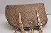 Authentic COACH Vintage Signature Hand Bag PVC Leather F26184 Brown 0798K