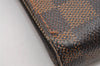 Authentic Louis Vuitton Damier Compact Zip Bifold Wallet Purse N61668 LV 0799J