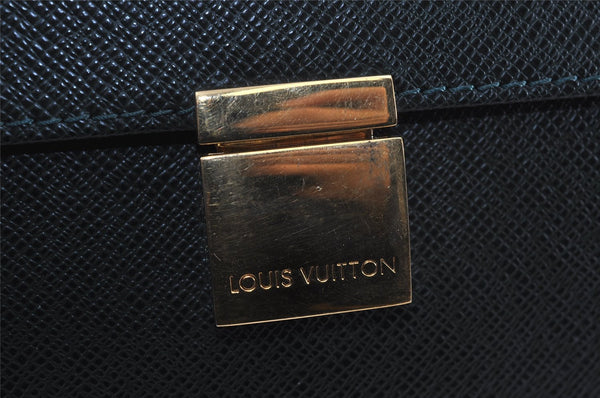 Authentic Louis Vuitton Taiga Angara Business Briefcase Green M30774 LV 0803J