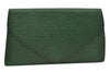 Authentic Louis Vuitton Epi Arts Deco Clutch Bag Green M52644 LV 0805J
