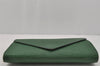 Authentic Louis Vuitton Epi Arts Deco Clutch Bag Green M52644 LV 0805J