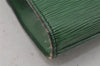 Authentic Louis Vuitton Epi Arts Deco Clutch Bag Green M52644 LV 0805J