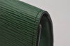 Authentic Louis Vuitton Epi Arts Deco Clutch Bag Green M52644 LV 0805J