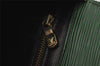 Authentic Louis Vuitton Epi Arts Deco Clutch Bag Green M52644 LV 0805J