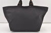 Authentic FENDI Vintage Nylon Leather Tote Hand Bag Black 0805K