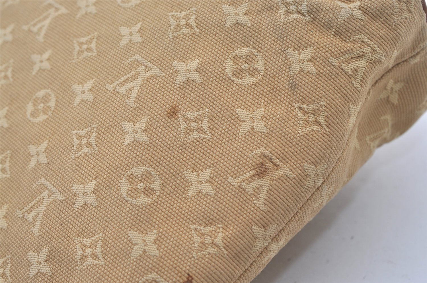 Authentic Louis Vuitton Monogram Mini Lucille PM Hand Bag Beige M92684 LV 0806J
